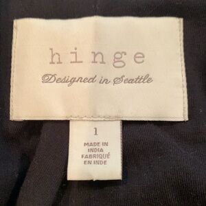 Hinge black leather jacket